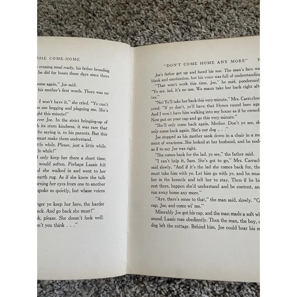 Lassie Come Home Vintage Hardcover Book by Eric Knight 7th Printing 1941